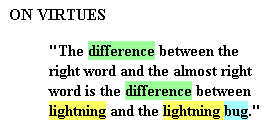 Screenshot of Twain Google Quote